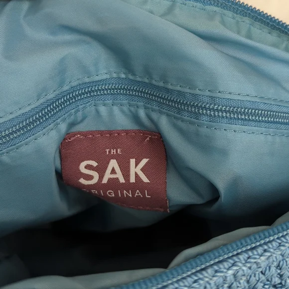 The Sak Blue Crochet Shoulder Bag - Picture 9 of 12